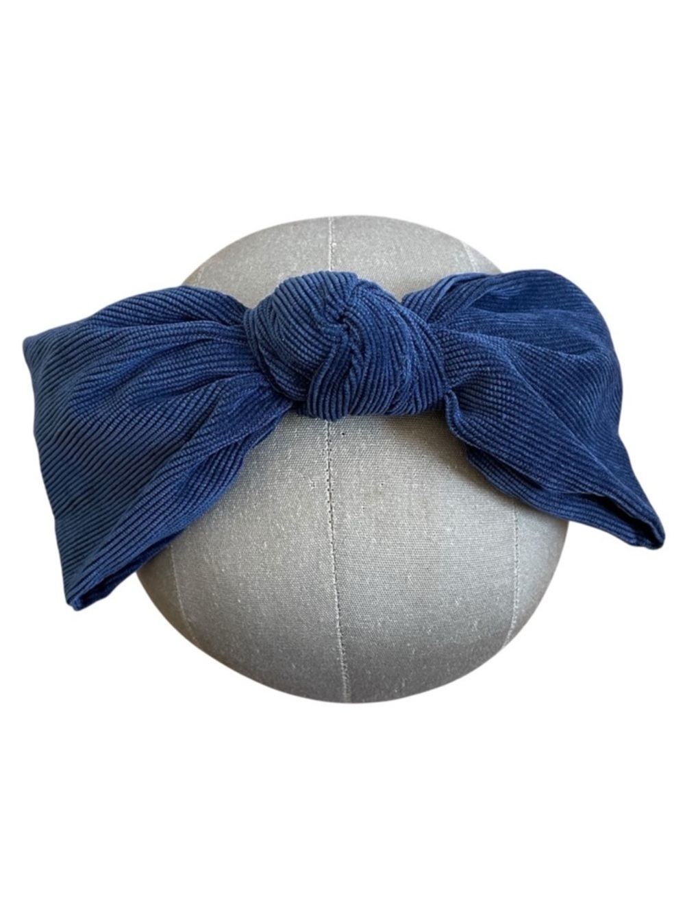 4/$25 Kidichic Navy Blue Corduroy Bow Headband